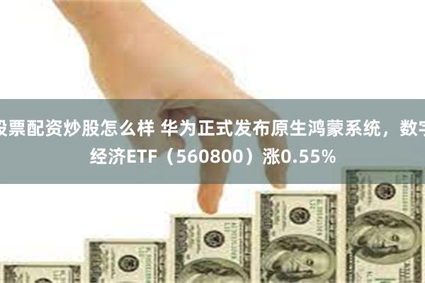 股票配资炒股怎么样 华为正式发布原生鸿蒙系统，数字经济ETF（560800）涨0.55%
