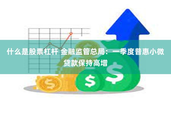 什么是股票杠杆 金融监管总局：一季度普惠小微贷款保持高增