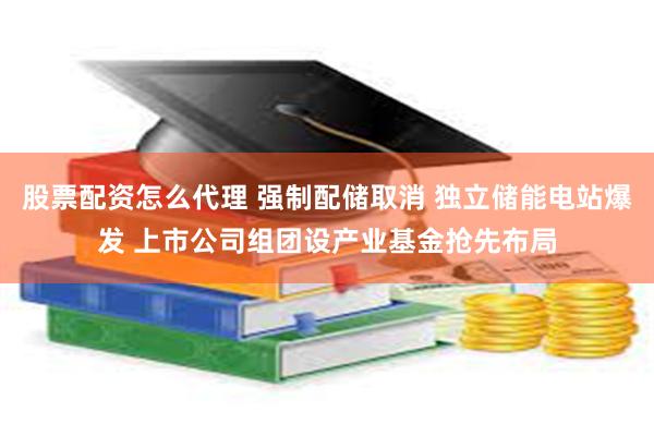 股票配资怎么代理 强制配储取消 独立储能电站爆发 上市公司组团设产业基金抢先布局