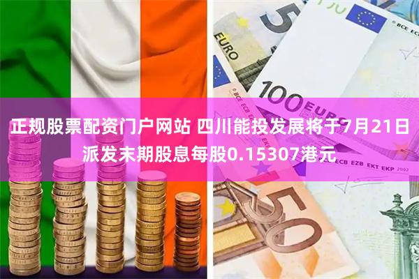 正规股票配资门户网站 四川能投发展将于7月21日派发末期股息每股0.15307港元